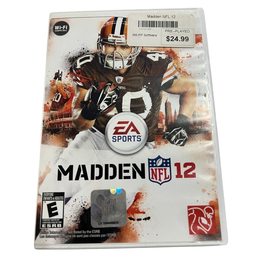 EA Sports Madden 12 for Nintendo Wii Complete in Box